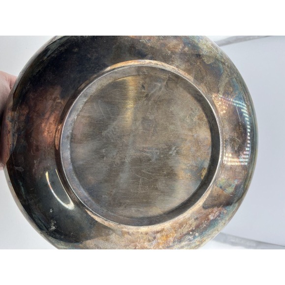 Vintage The Sheffield Silver Co. Silverplate Double Handle Round Casserole Dish - Picture 8 of 13